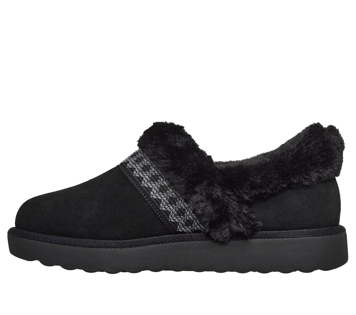 Skechers Slip-ins Relaxed Fit: Cozy Chateau - Soft Lounge — BLACK