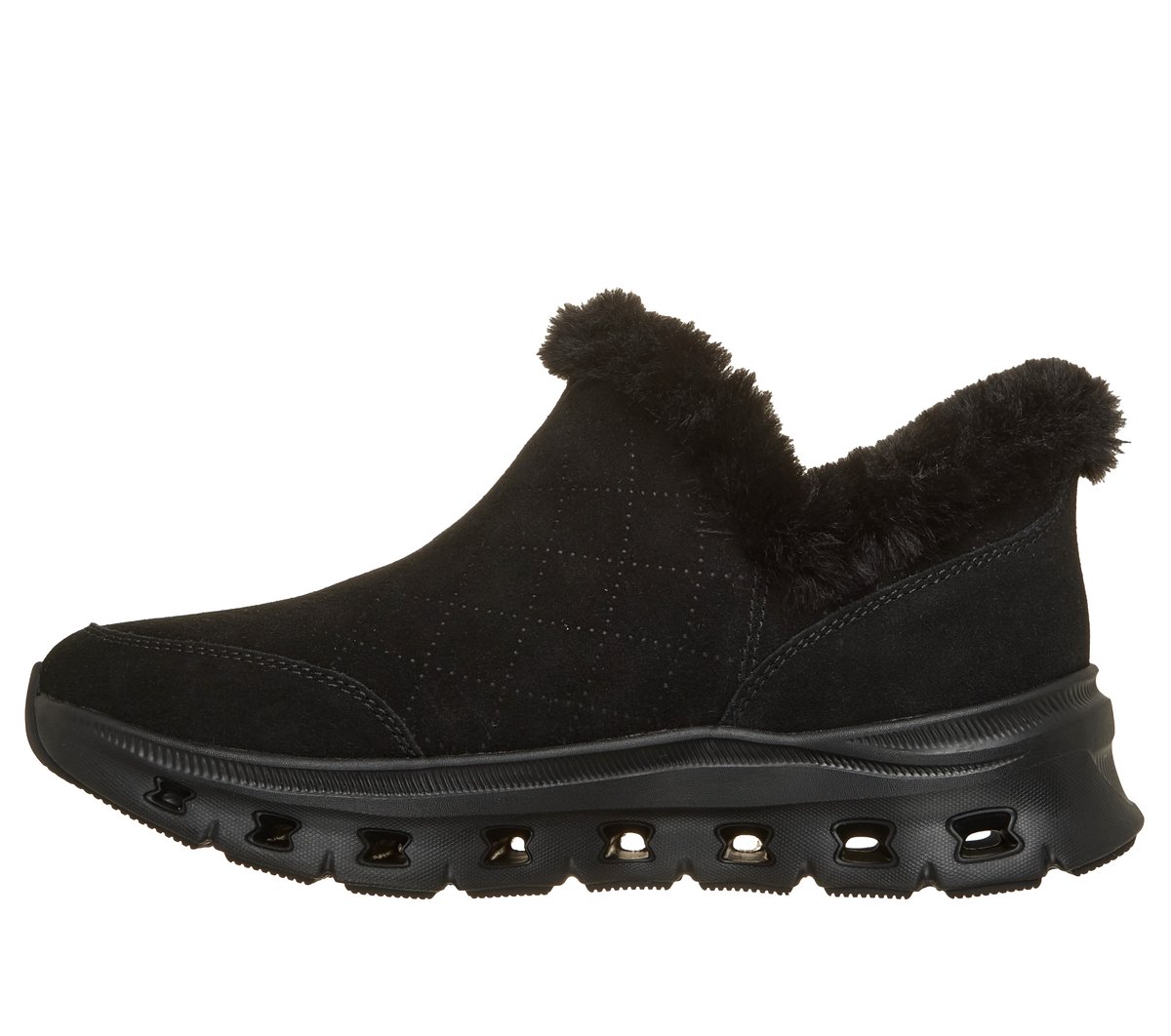 Skechers Slip-ins Relaxed Fit: Glide-Step Pro Boot - Warm Snuggles — BLACK