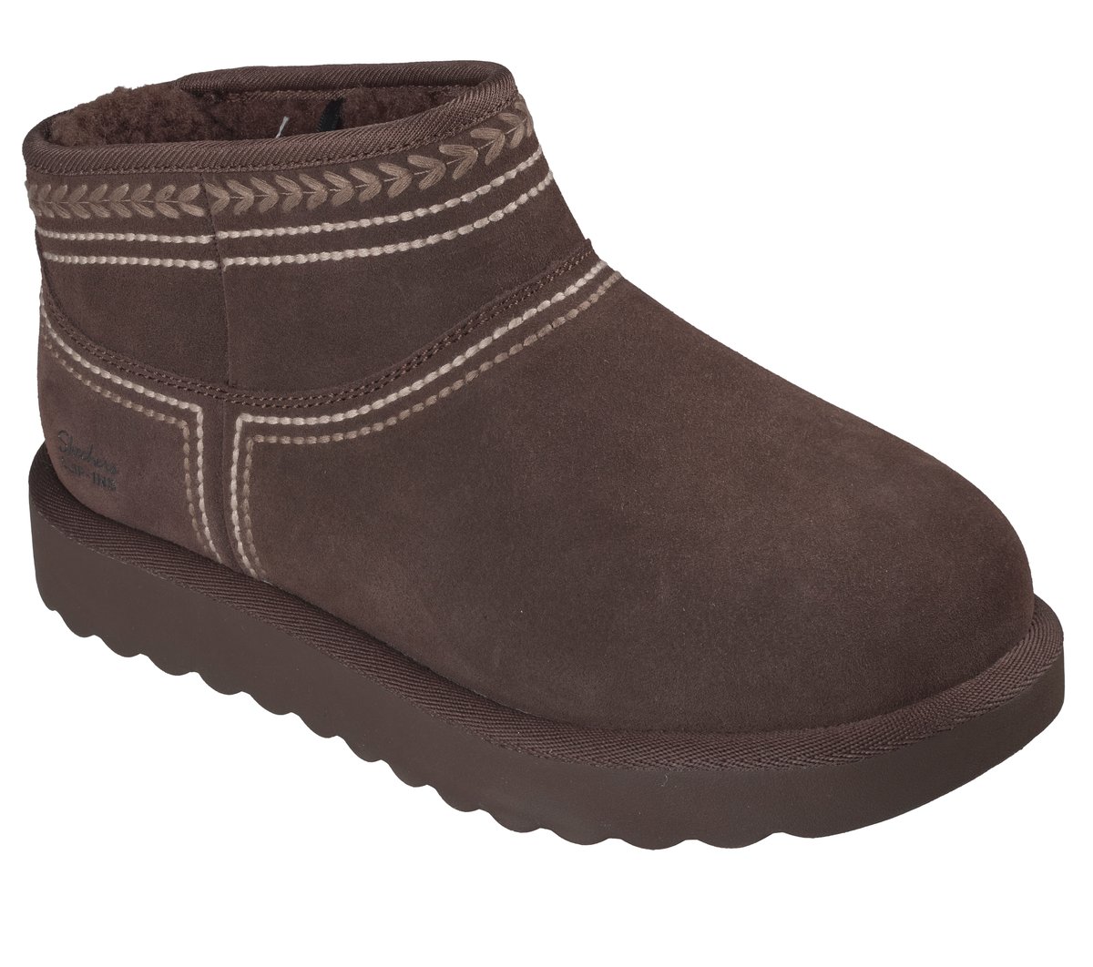 Skechers Slip-ins Relaxed Fit: Cozy Chateau - Cozy Mini Darling — CHOCOLATE