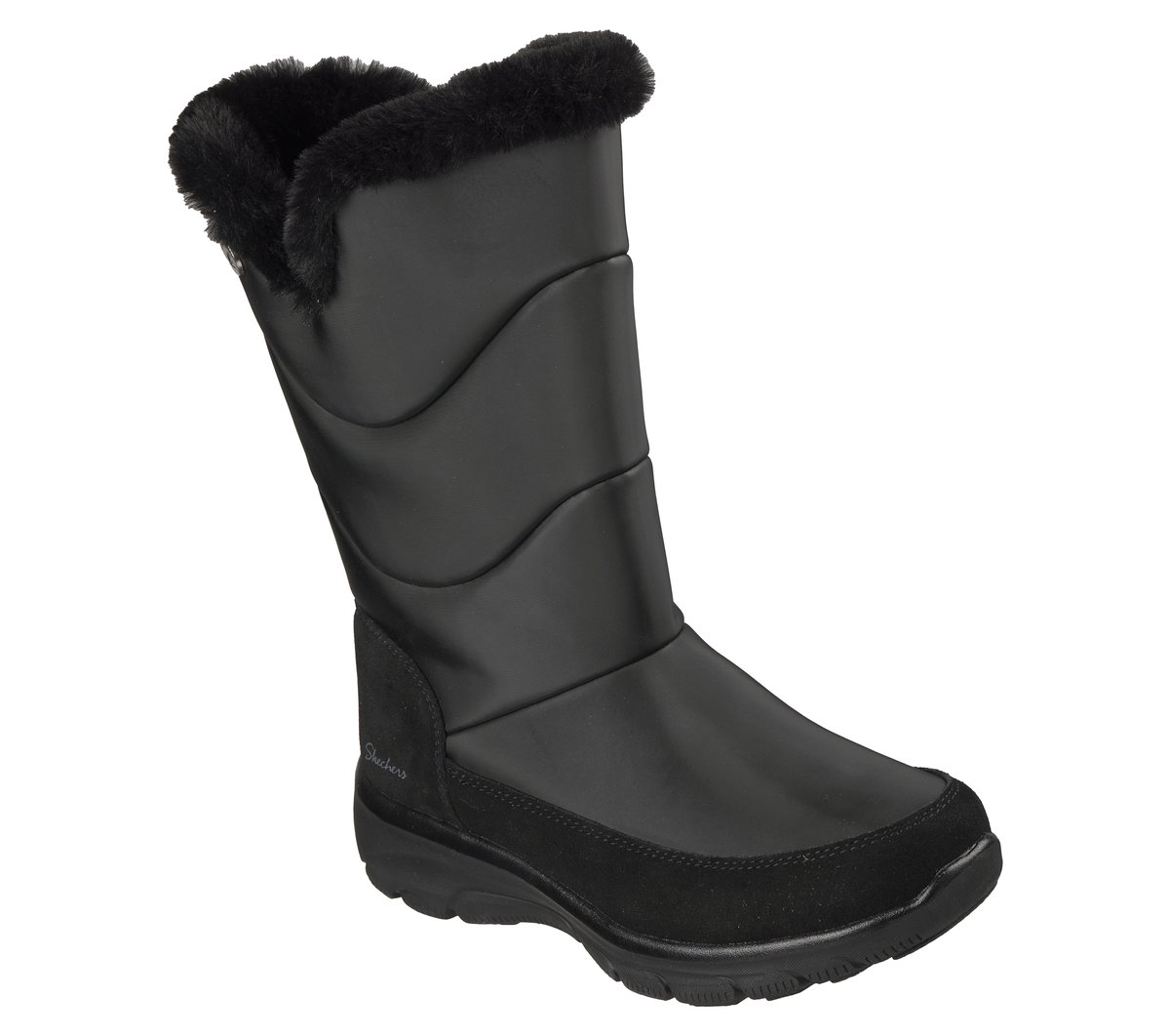 Waterproof Relaxed Fit: Easy Going - Snow Chillin — BLACK
