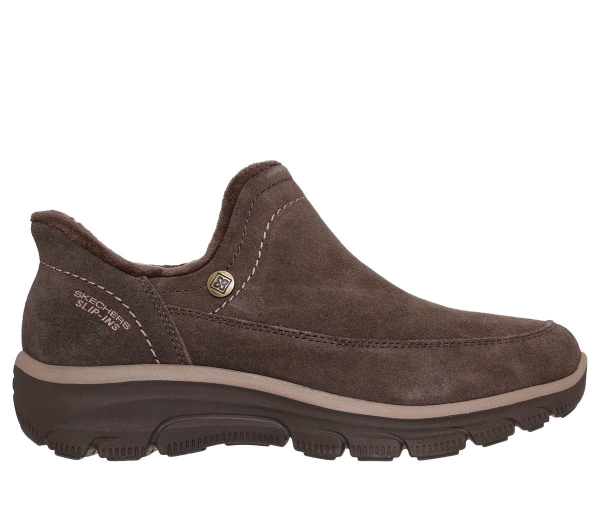 Skechers Slip-ins Relaxed Fit: Easy Going - Modern Whisper — CHOCOLATE
