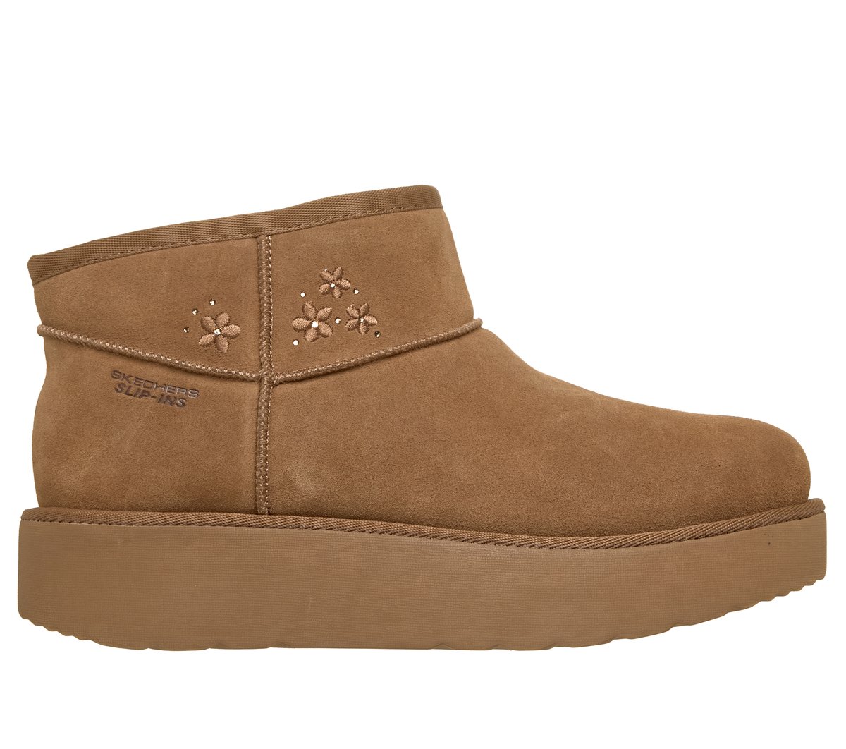 Skechers Slip-ins: Keep Cozy — CHESTNUT