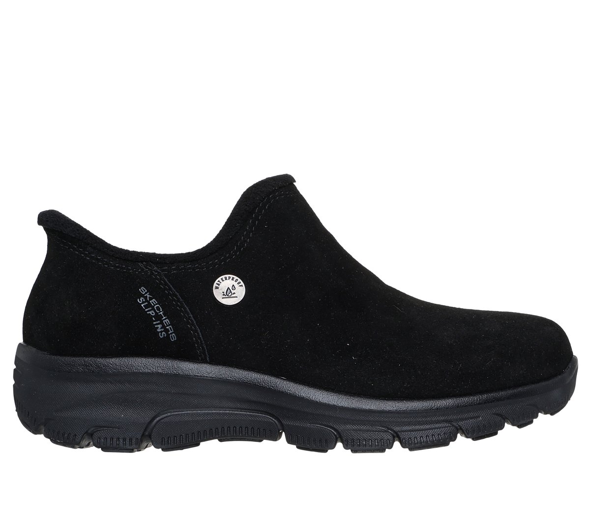 Skechers Slip-ins Waterproof: Easy Going - Winter Wind — BLACK