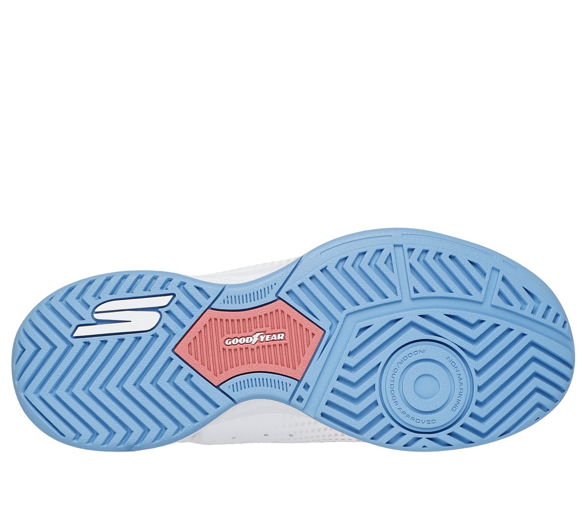 Skechers Slip-ins Relaxed Fit: Viper Court Reload — WHITE / LIGHT BLUE