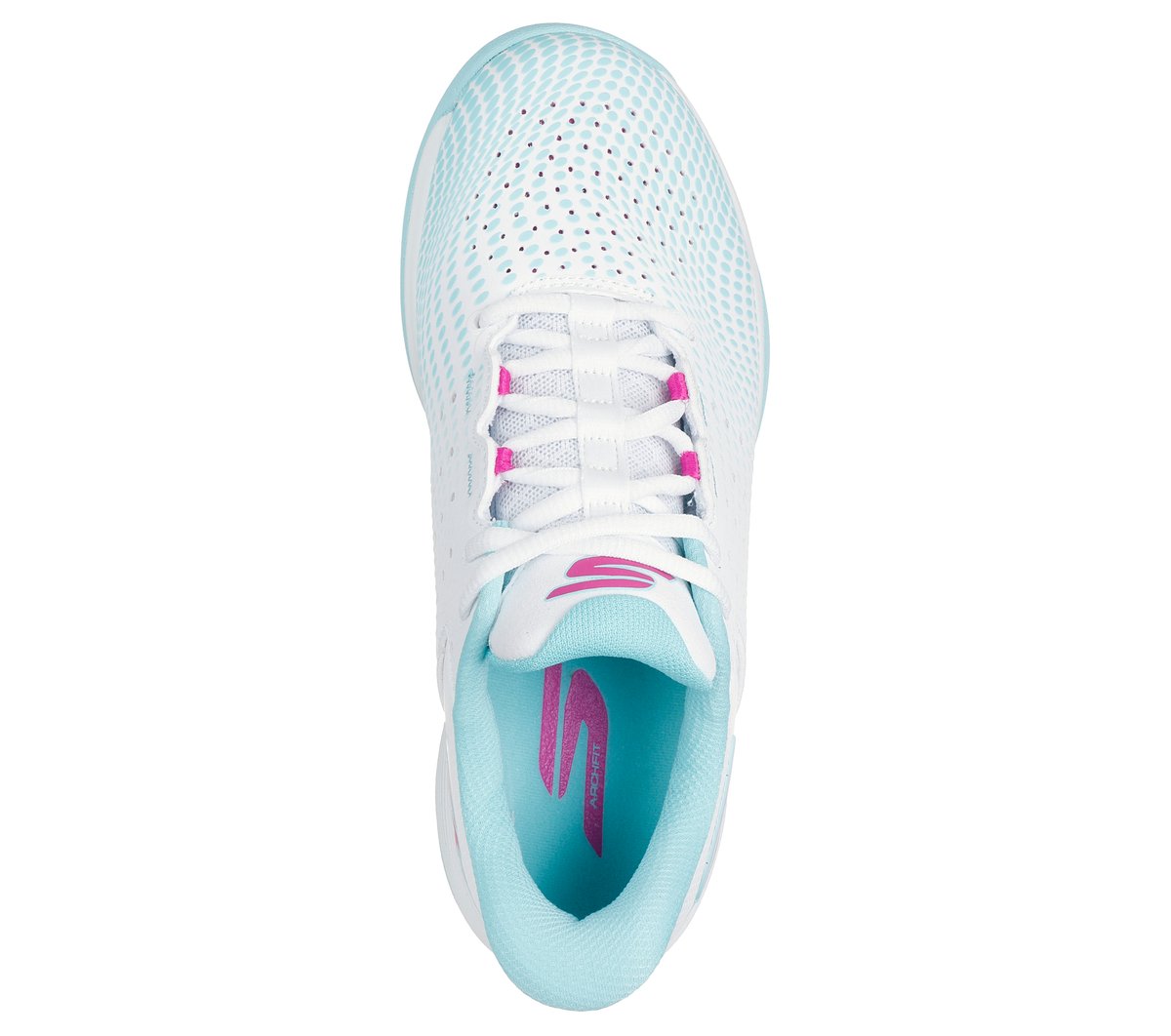Skechers Slip-ins Relaxed Fit: Viper Court Reload — WHITE / TURQUOISE