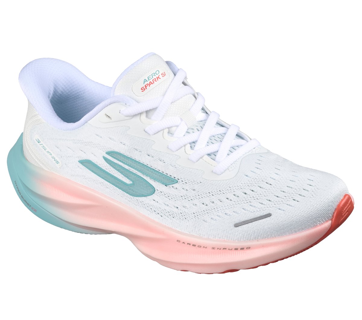 Skechers Slip-ins: Aero Spark — WHITE / TURQUOISE