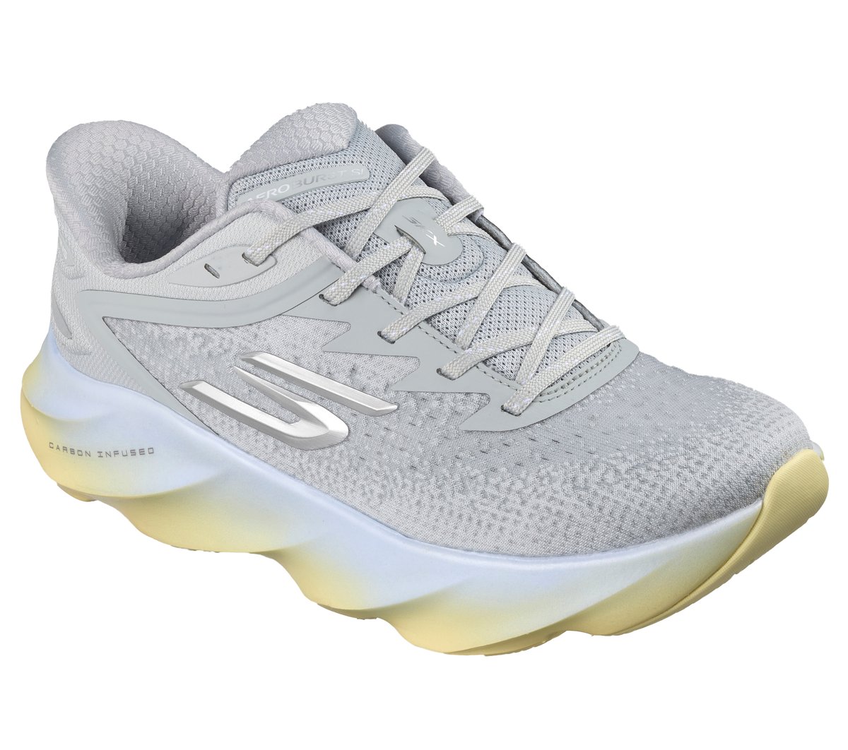 Skechers Slip-ins: Aero Burst — LIGHT GRAY / BLUE