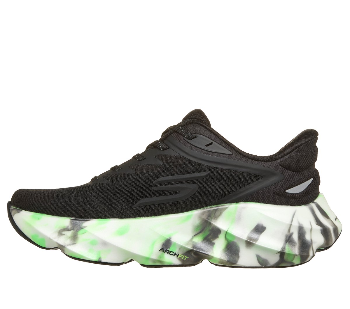 Skechers Slip-ins: Aero Burst - Glow in the Dark — BLACK / GREEN