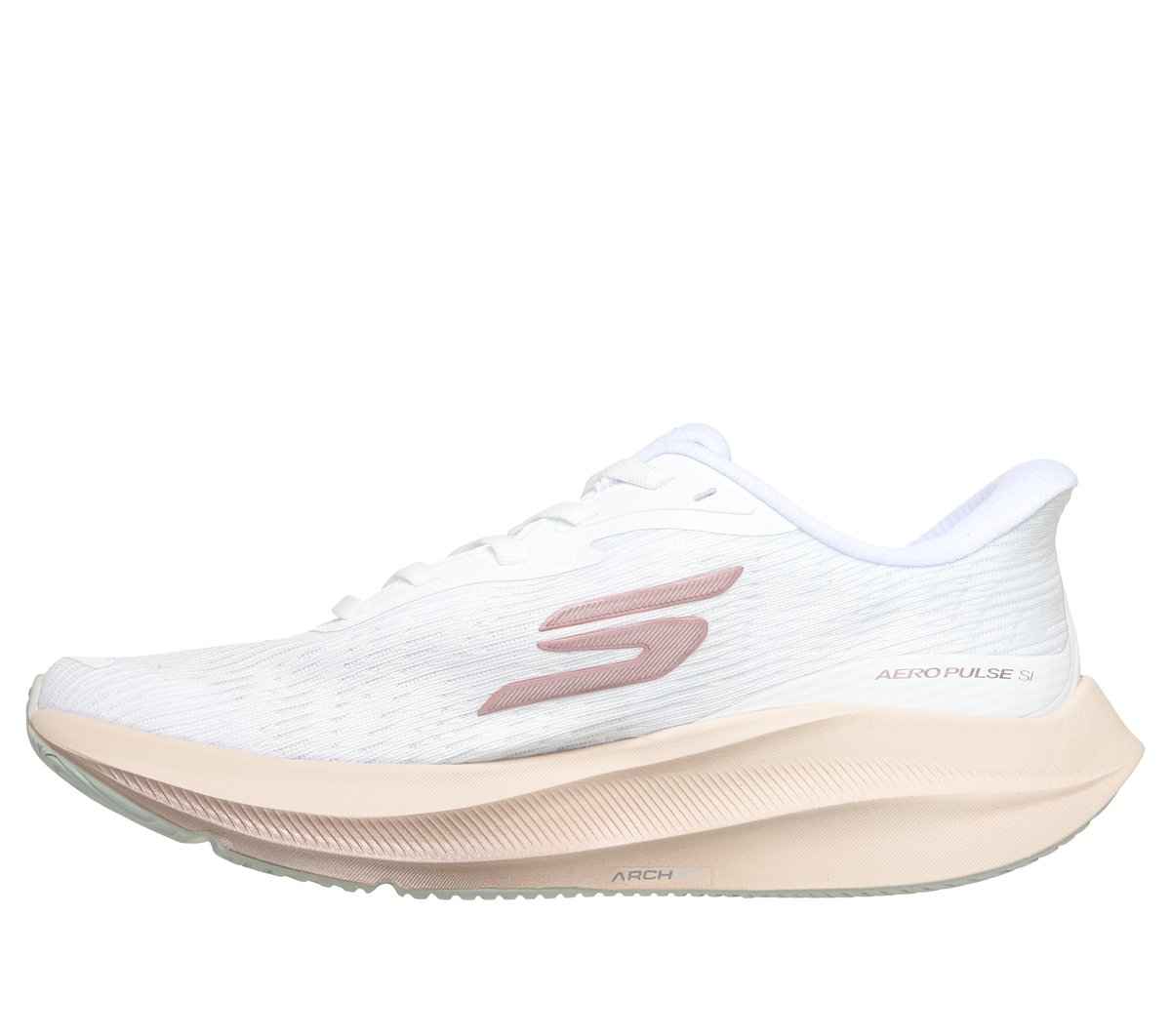 Skechers Slip-ins: Aero Pulse — WHITE / ROSE