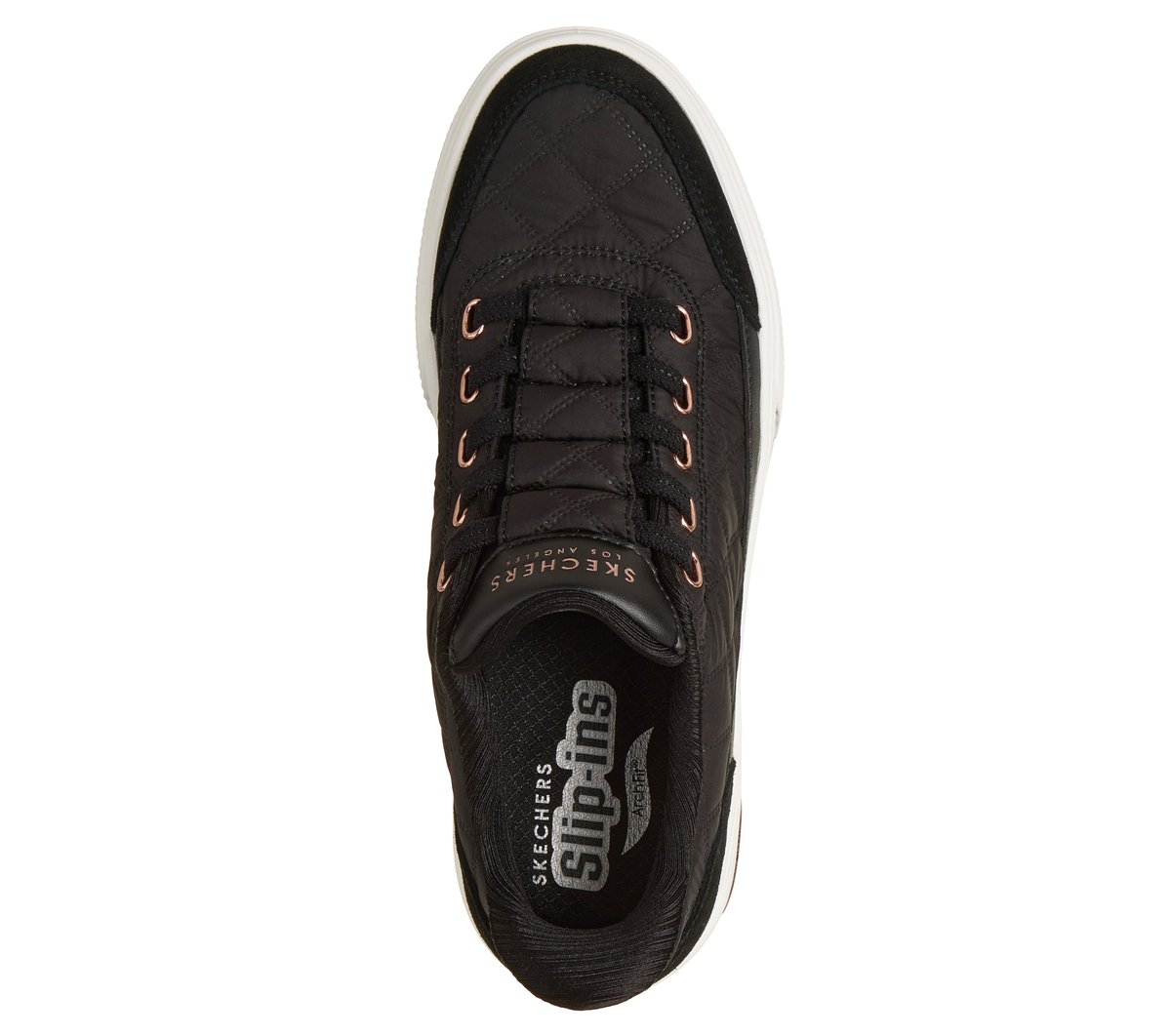 Skechers Slip-ins: Arch Fit Arcade - Cozy Fit Cuddle Steps — BLACK