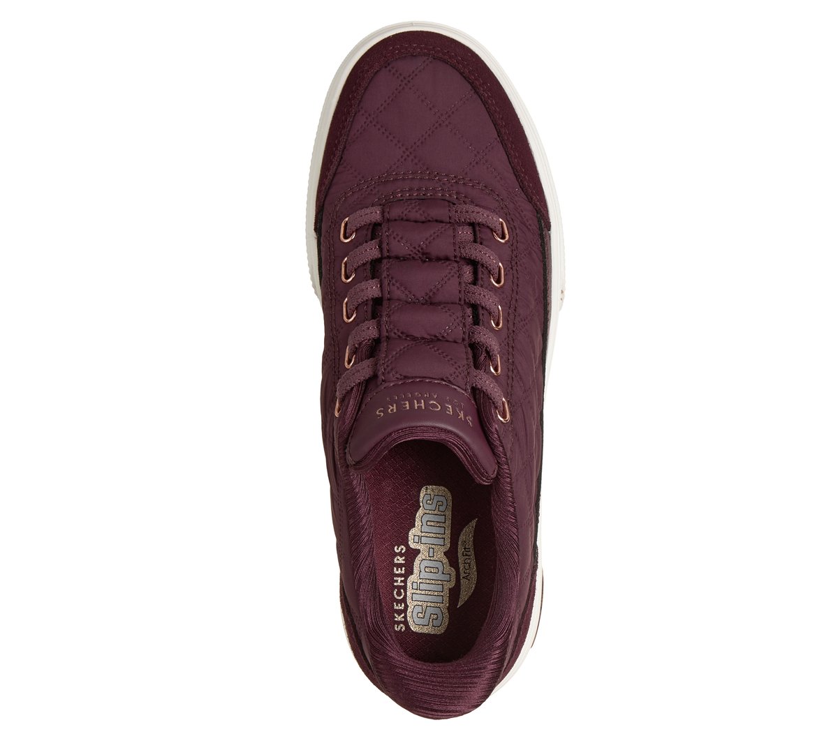 Skechers Slip-ins: Arch Fit Arcade - Cozy Fit Cuddle Steps — WINE