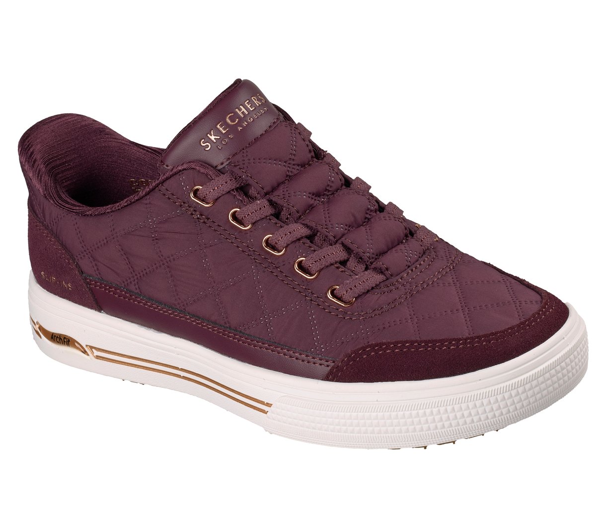 Skechers Slip-ins: Arch Fit Arcade - Cozy Fit Cuddle Steps — WINE