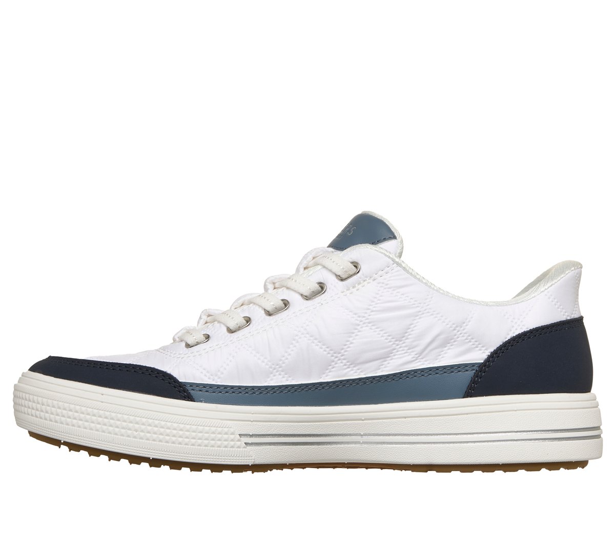 Skechers Slip-ins: Arch Fit Arcade - Cozy Fit Cuddle Steps — WHITE / NAVY