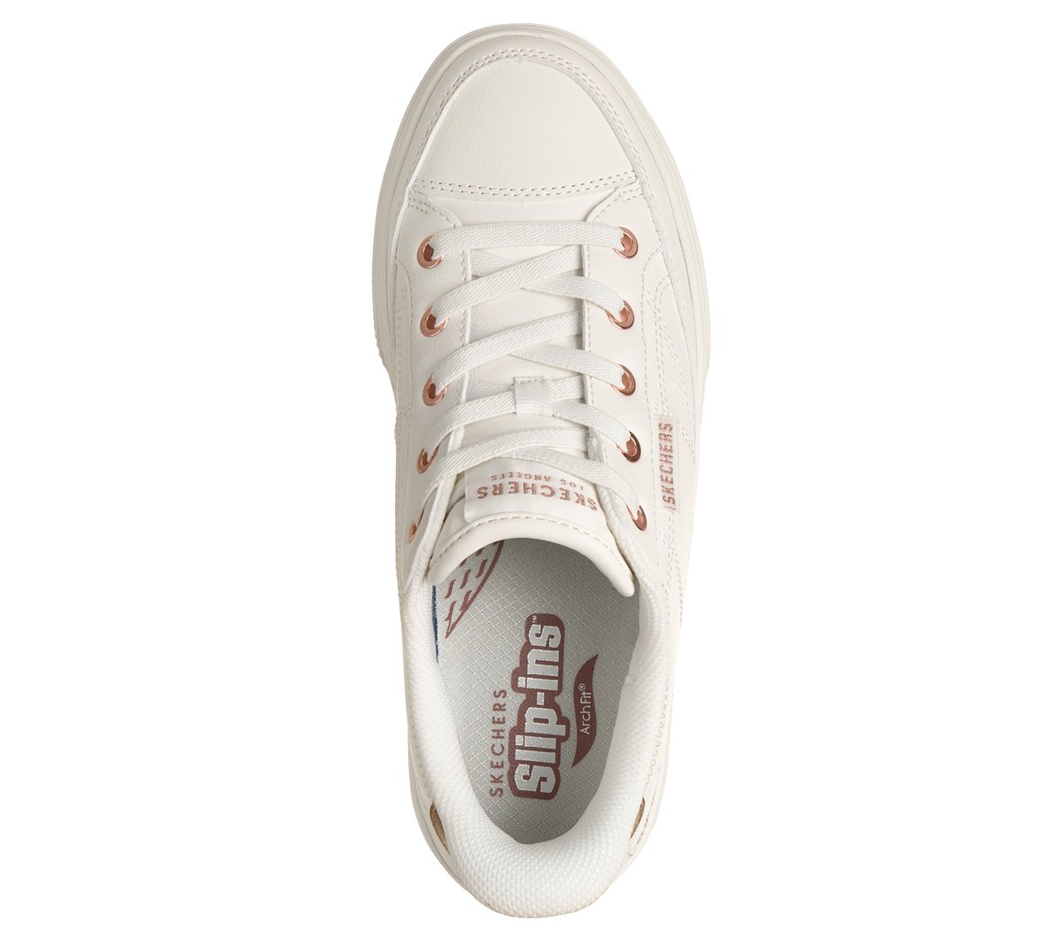Skechers Slip-ins: Arch Fit Arcade - Catch Ya There — WHITE
