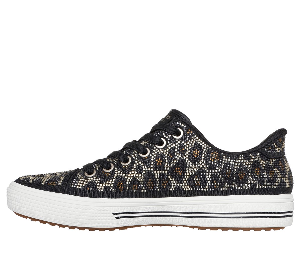 Skechers Slip-ins: Arch Fit Arcade - Dazzle You — BLACK / LEOPARD