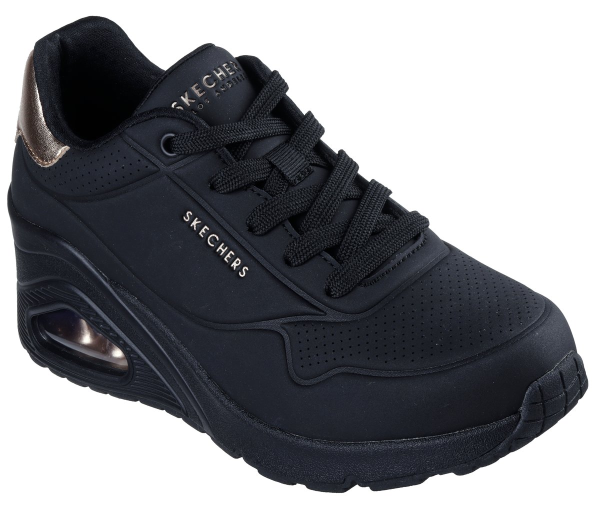 Uno Wedge - HI Steps — BLACK