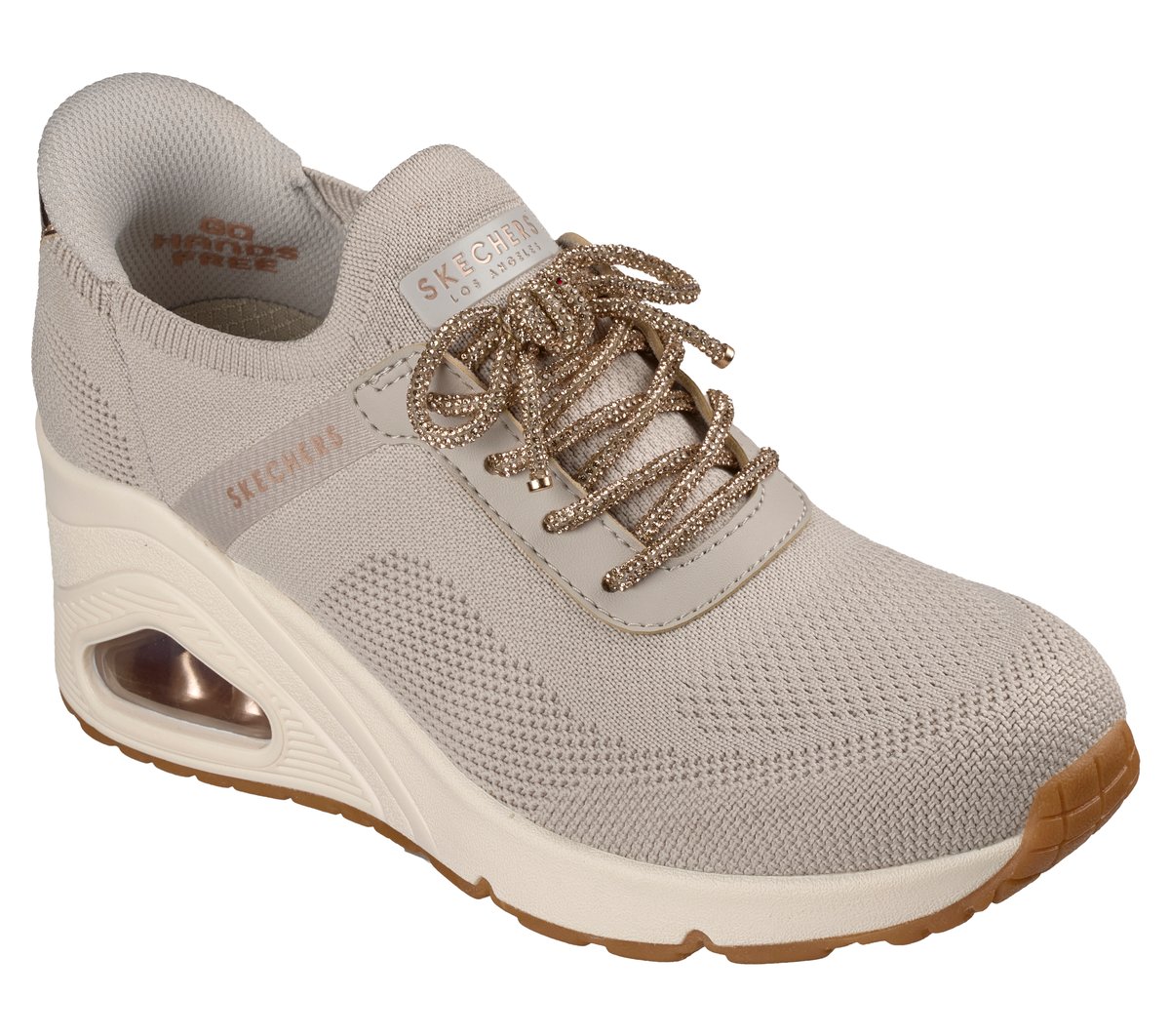 Skechers Slip-ins: Uno Wedge - Knitted Up — TAUPE