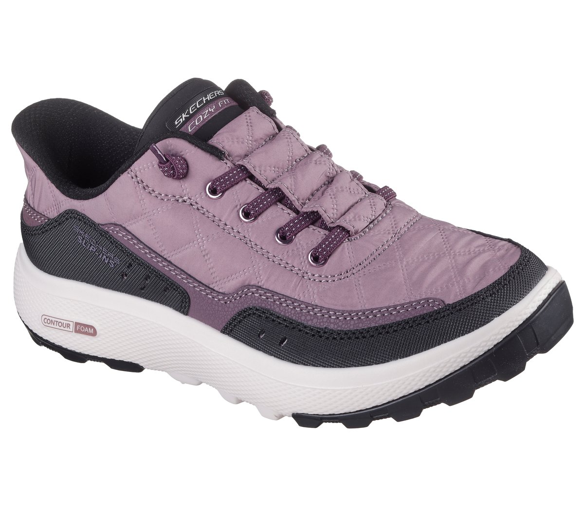 Skechers Slip-ins Relaxed Fit: Urban Explore - Cozy Fit — PURPLE / BLACK