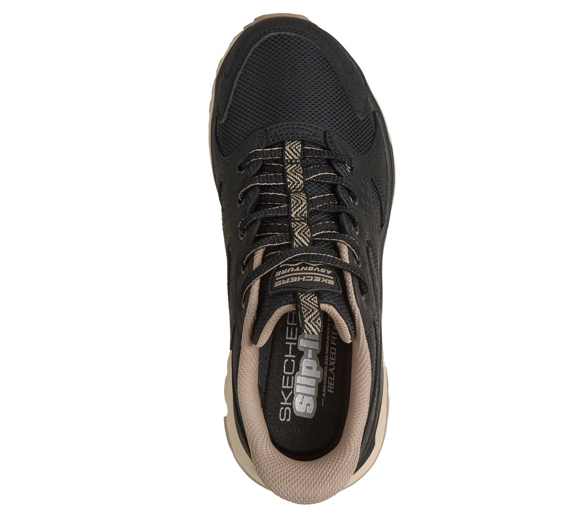 Skechers Slip-ins Relaxed Fit: D'Lux Journey - Talon Summit — BLACK / NATURAL