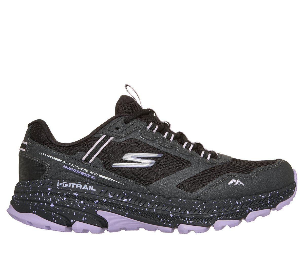 Waterproof: GO RUN Trail Altitude 2.0 - Ravine — BLACK / LAVENDER