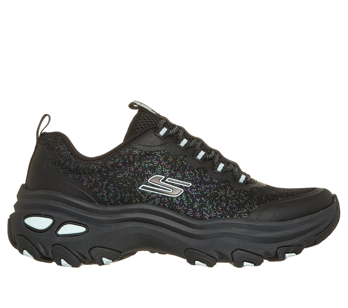 D'Lite Max - Disco Slip — BLACK / AQUA