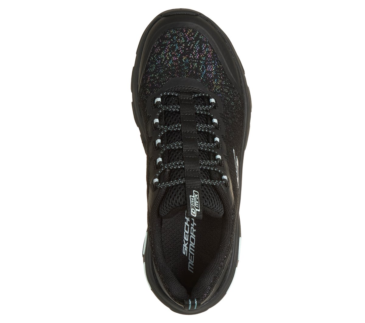 D'Lite Max - Disco Slip — BLACK / AQUA