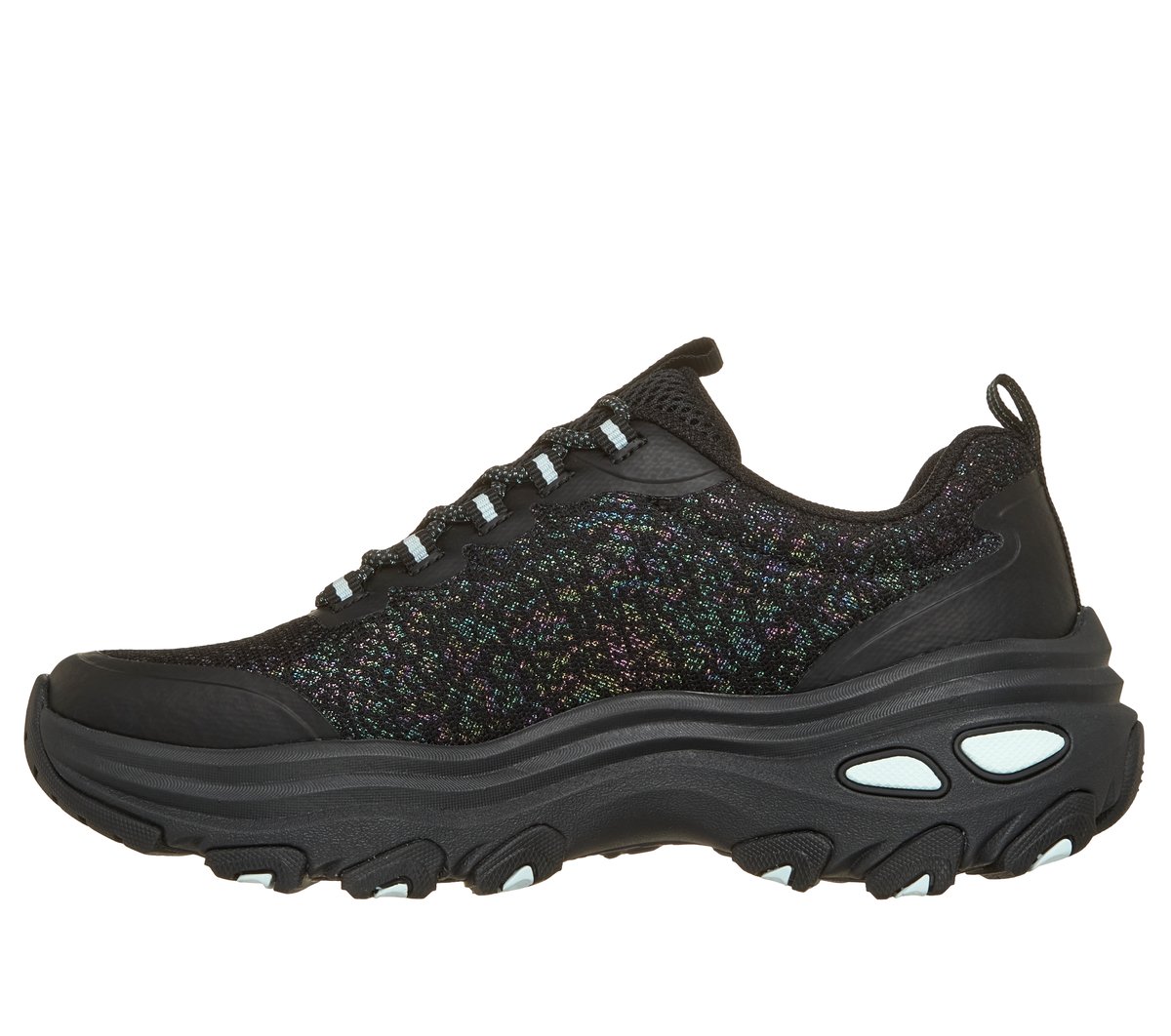 D'Lite Max - Disco Slip — BLACK / AQUA