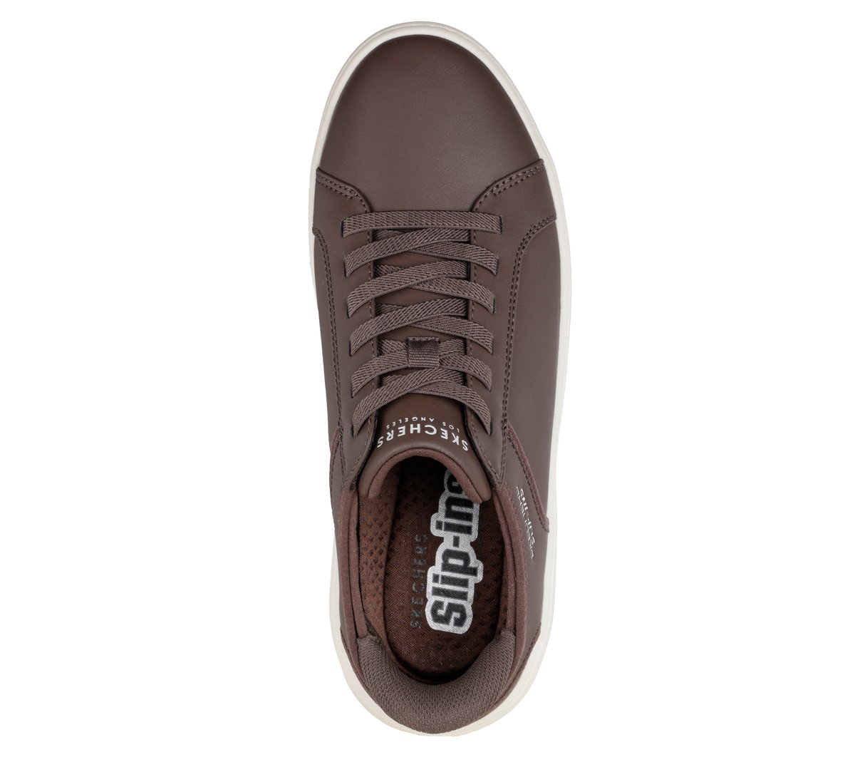 Skechers Slip-ins: Court Break - Double Vented — CHOCOLATE