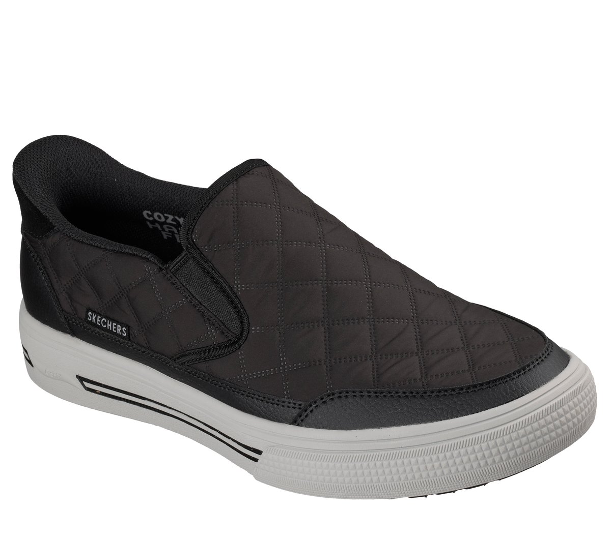 Skechers Slip-ins: Arch Fit Arcade - Cozy Fit Twin Charming — BLACK