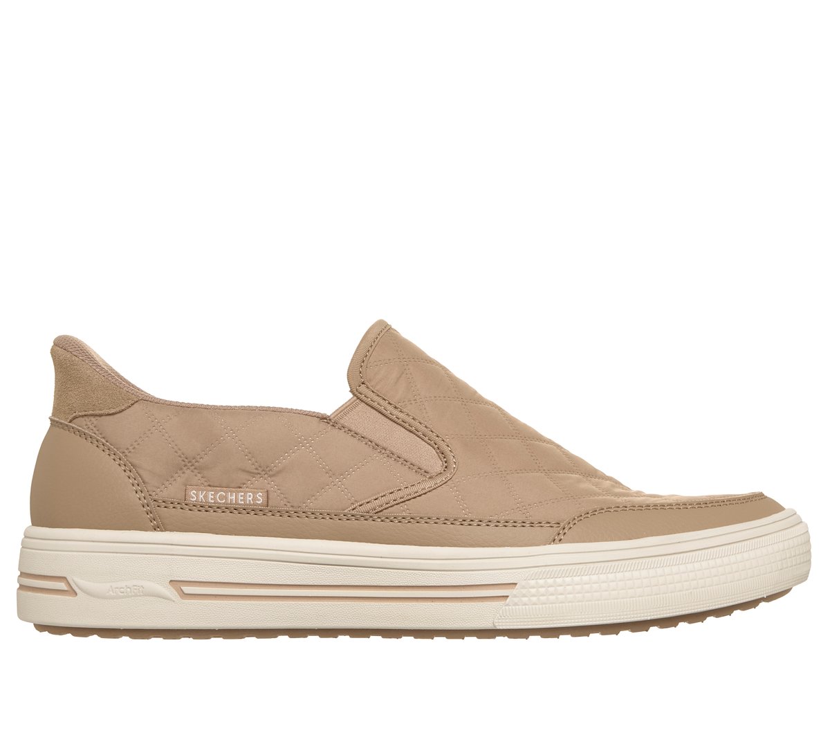 Skechers Slip-ins: Arch Fit Arcade - Cozy Fit Twin Charming — TAN