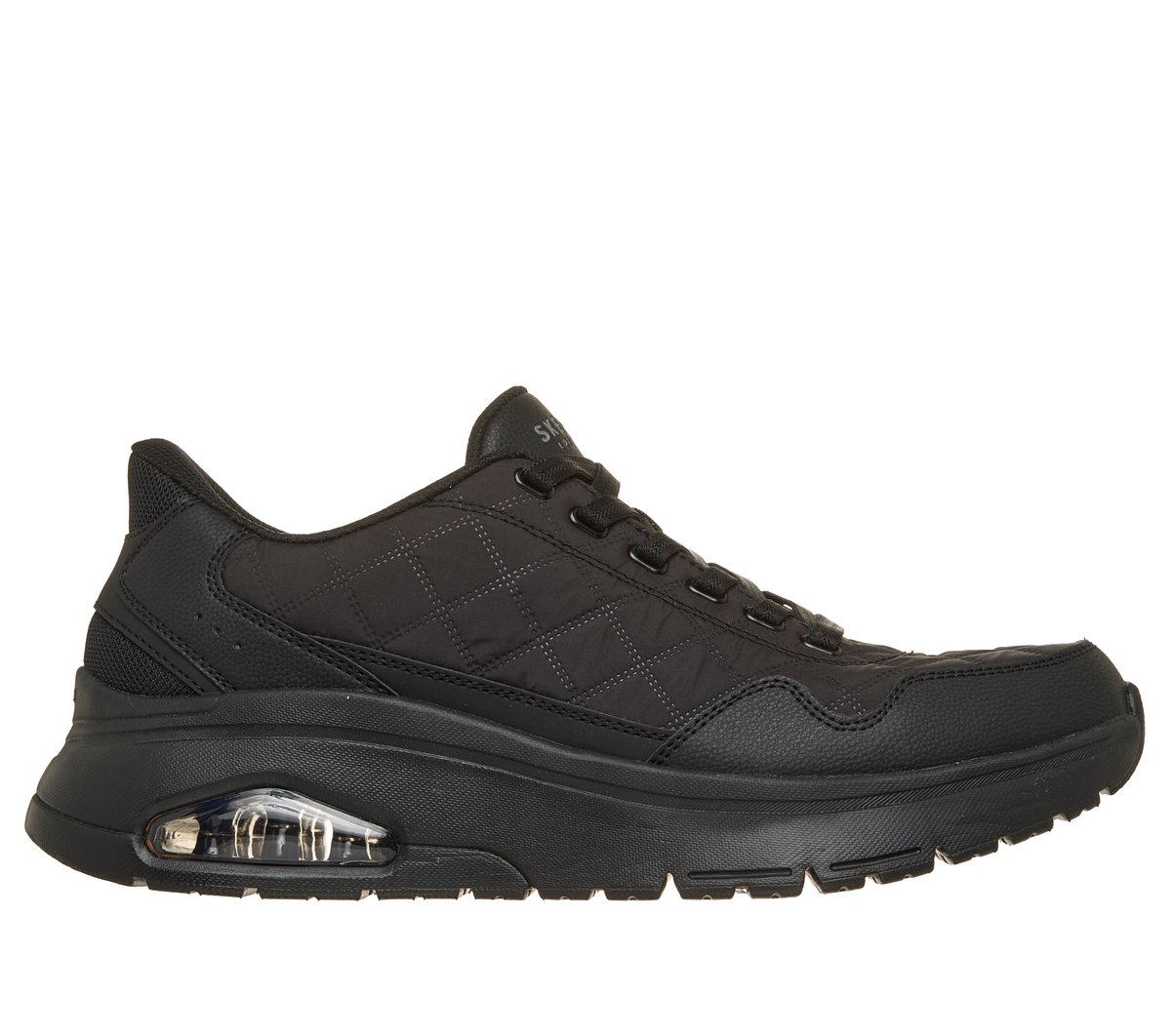 Skechers Slip-ins: UNO Flex - Cozy Fit On Air — BLACK