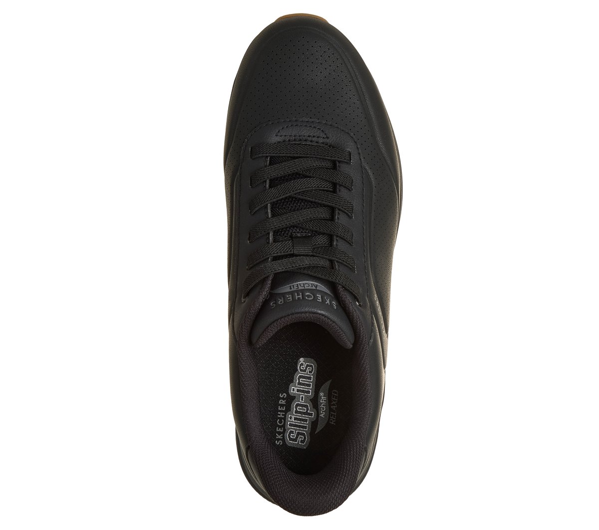 Skechers Slip-ins Relaxed Fit: Arch Fit UNO - Relaxing On Air — BLACK