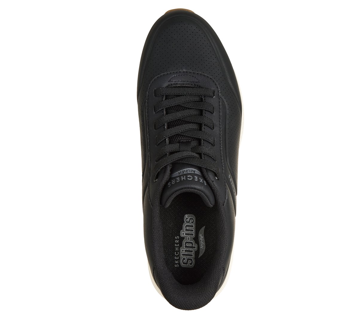 Skechers Slip-ins Relaxed Fit: Arch Fit UNO - Relaxing On Air — BLACK