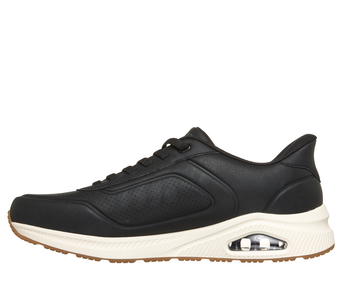 Skechers Slip-ins Relaxed Fit: Arch Fit UNO - Relaxing On Air — BLACK