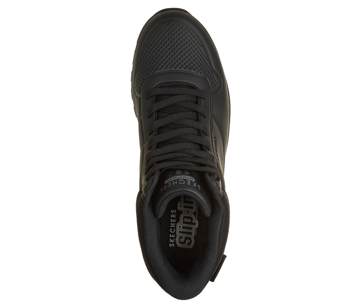 Skechers Slip-ins Waterproof: UNO Rugged - Weathered Terrain — BLACK