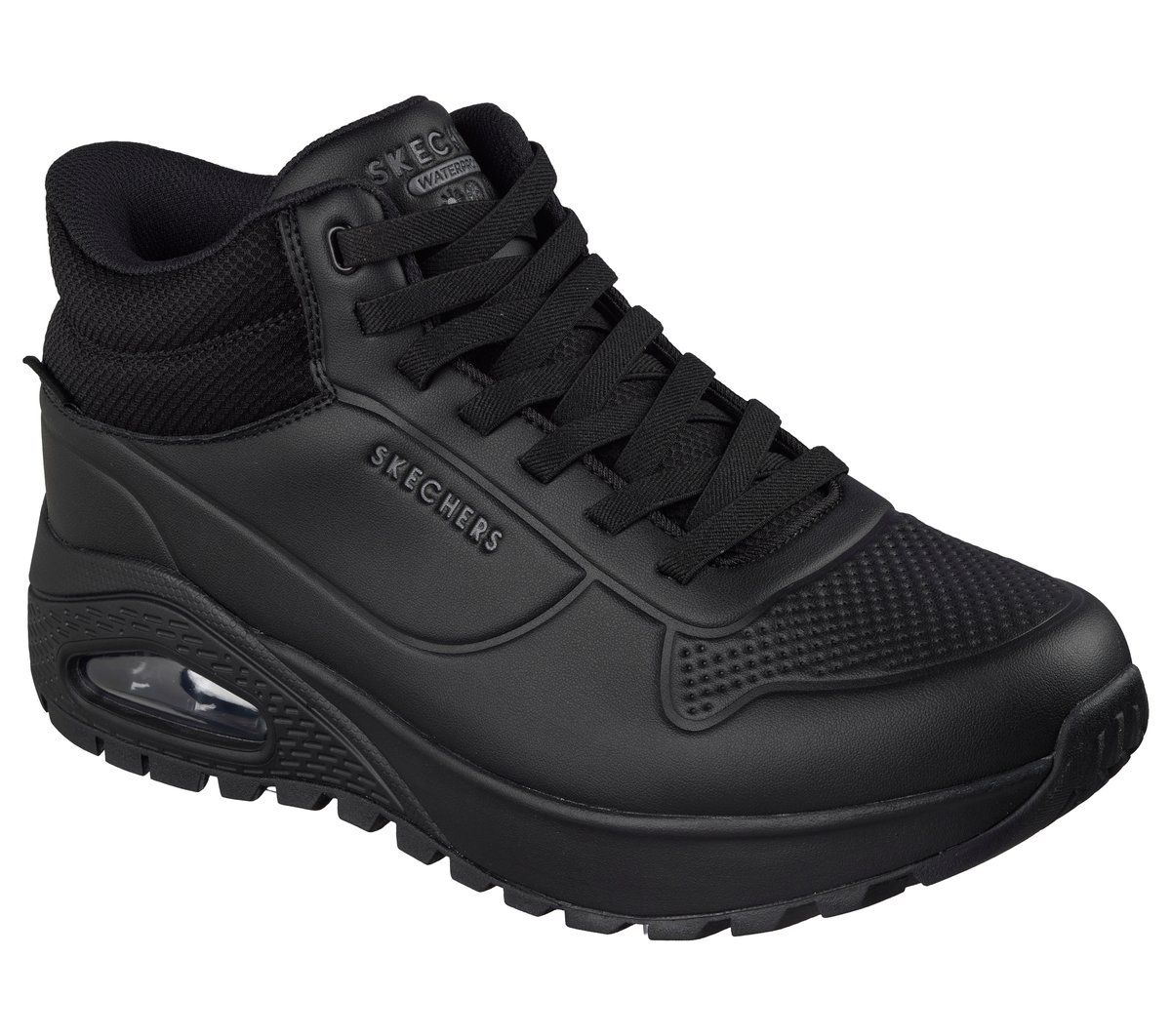Skechers Slip-ins Waterproof: UNO Rugged - Weathered Terrain — BLACK