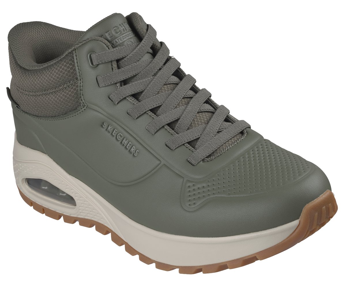 Skechers Slip-ins Waterproof: UNO Rugged - Weathered Terrain — OLIVE