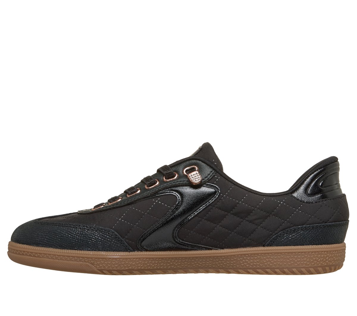 Skechers Slip-ins: Hotshot - Cozy Fit Grand Glow — BLACK / ROSE GOLD