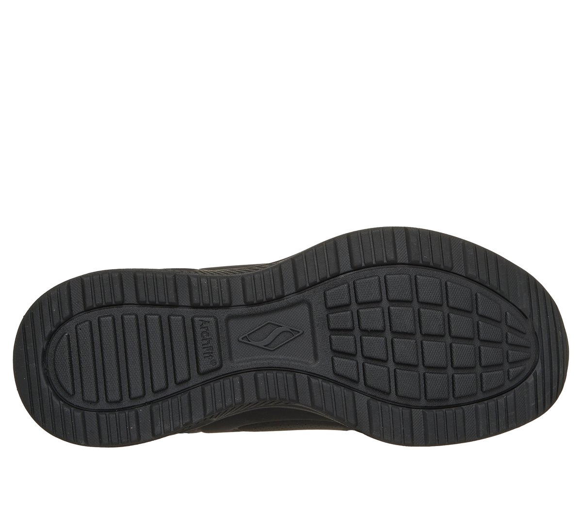 Skechers Slip-ins Relaxed Fit: Arch Fit UNO - Relaxing On Air — BLACK