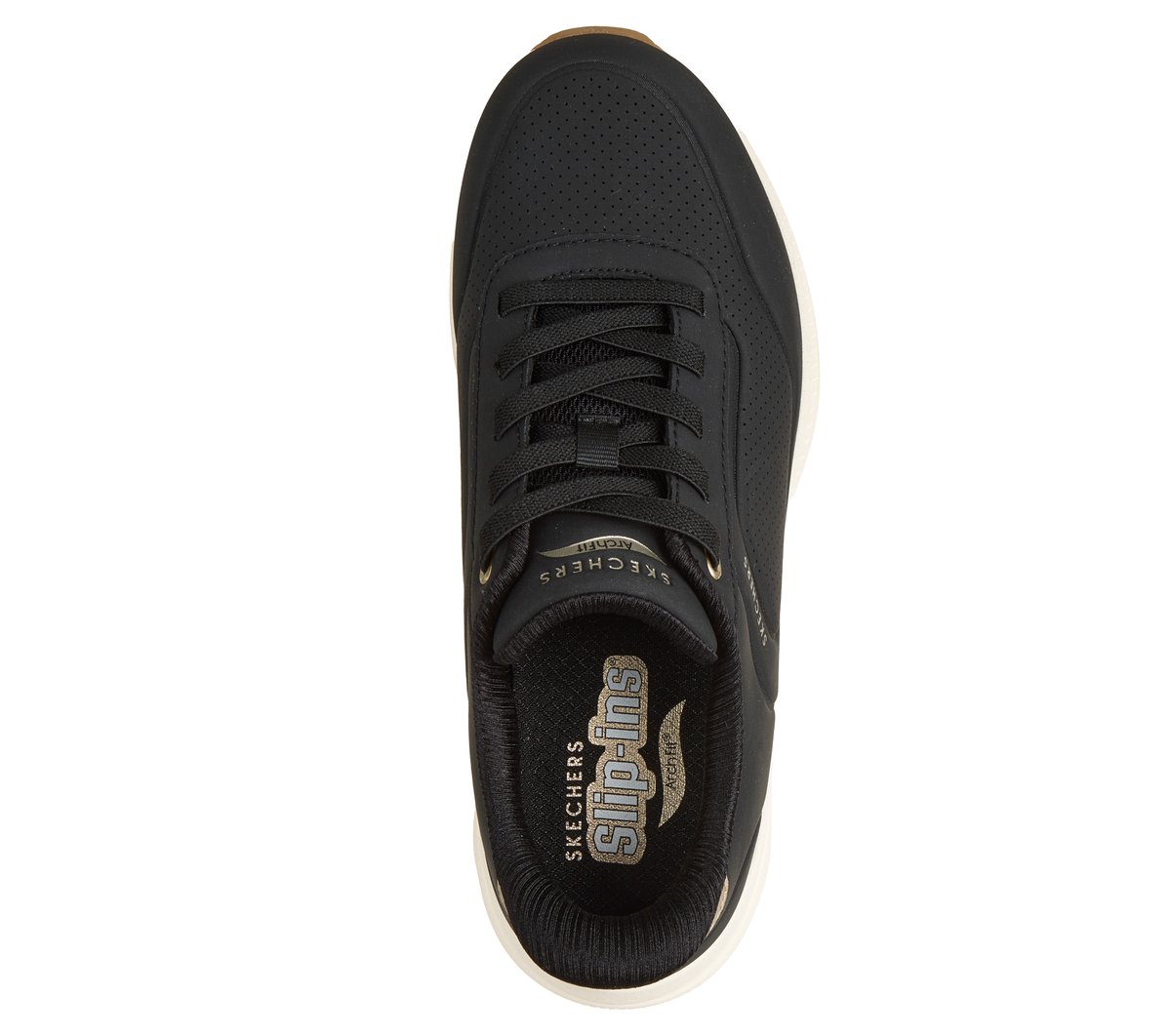 Skechers Slip-ins Relaxed Fit: Arch Fit UNO - Relaxing On Air — BLACK