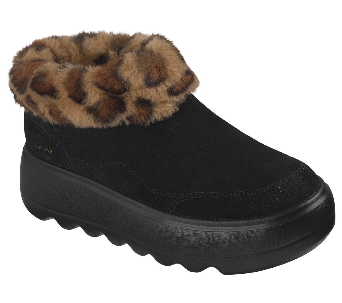 Skechers Slip-ins Relaxed Fit: Chillmax - Day Dreamin — BLACK / LEOPARD