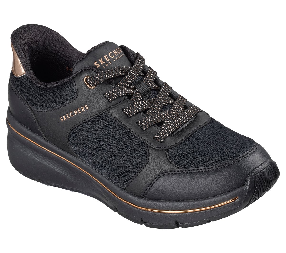 Skechers Slip-ins: Billion Flex - Livin' Lush — BLACK