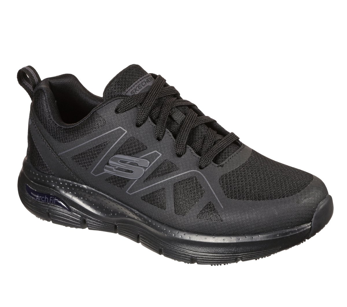 Work Slip-Resistant: Arch Fit - Axtell — BLACK