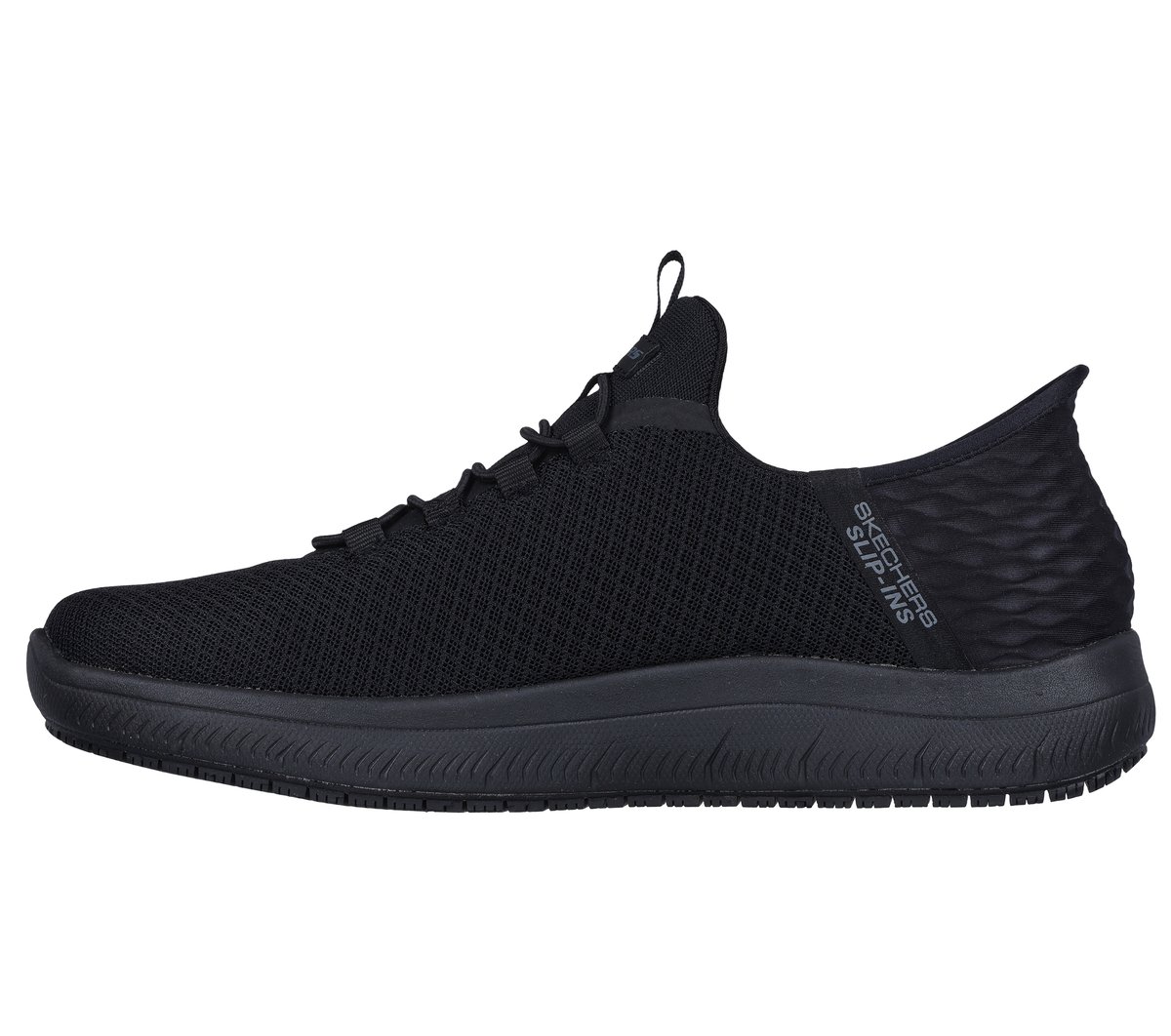 Skechers Slip-ins Work Slip Resistant: Summits - Colsin — BLACK
