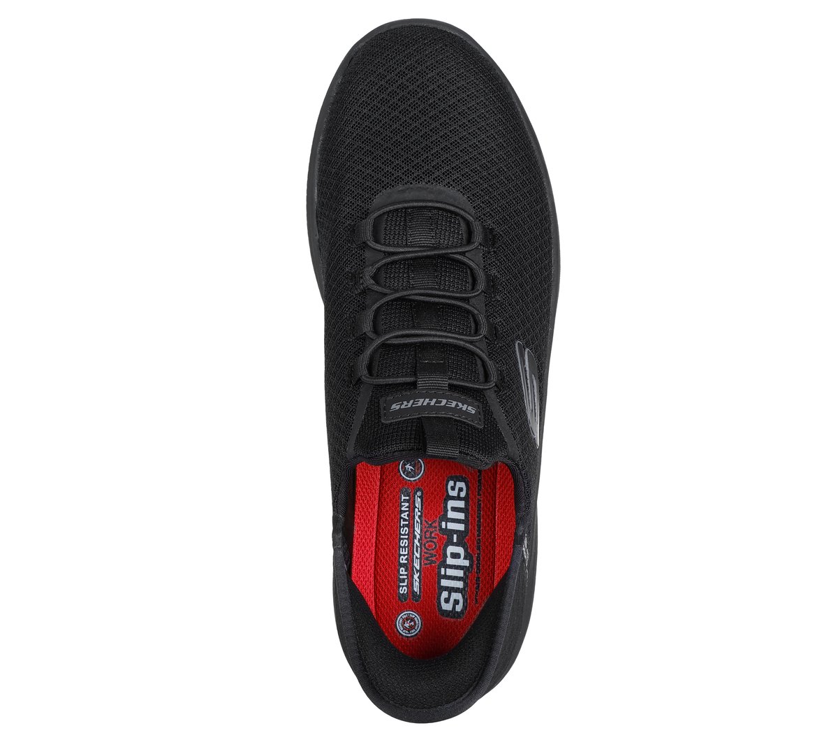 Skechers Slip-ins Work Slip Resistant: Summits - Colsin — BLACK