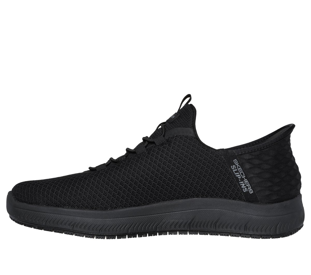 Skechers Slip-ins Work Slip Resistant: Summits - Colsin — BLACK