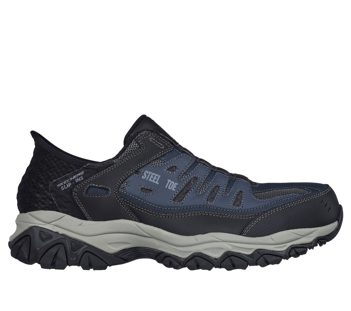 Skechers Slip-ins Work: Cankton - Faison — NAVY / GRAY