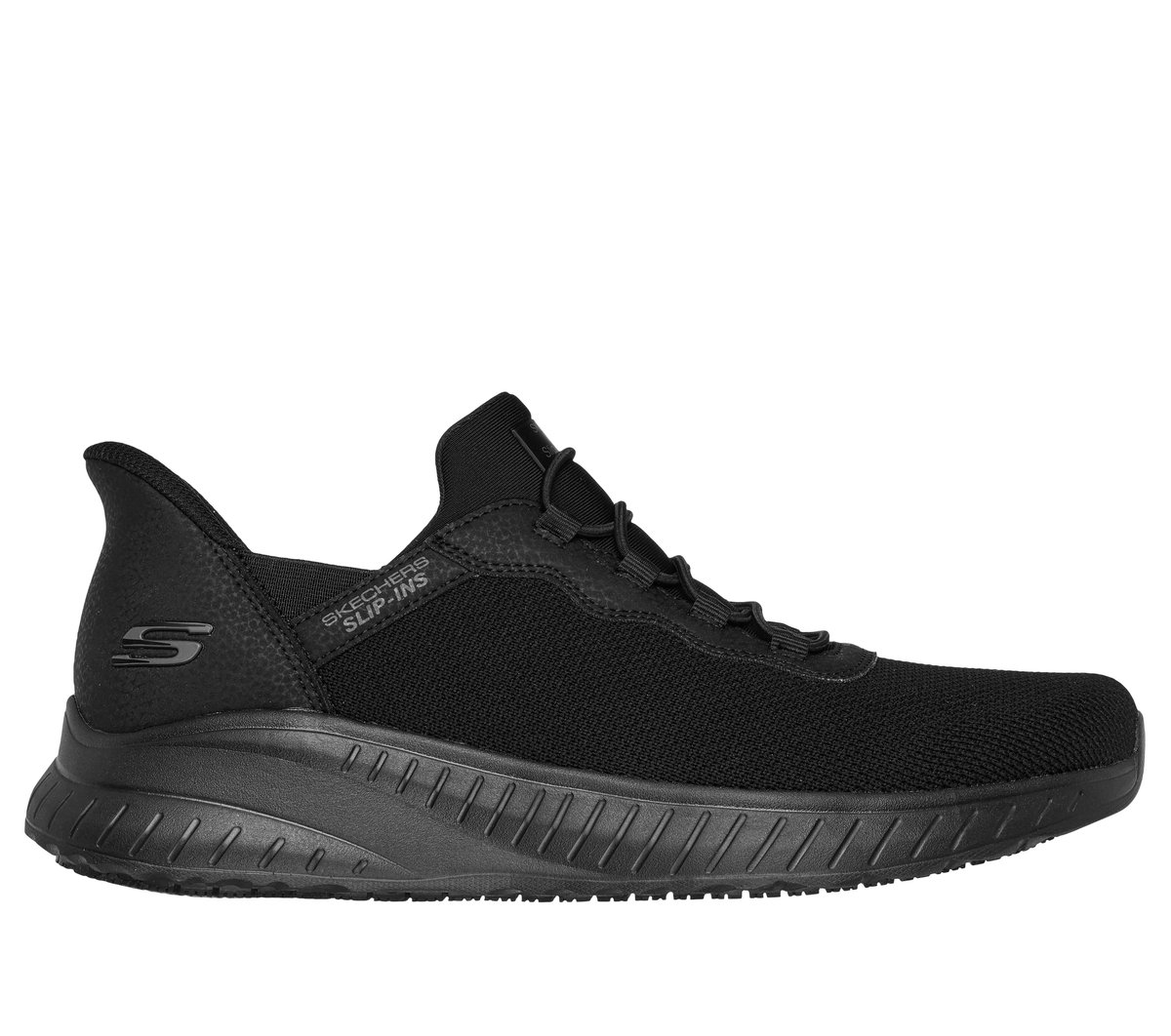 Skechers Slip-ins Work Slip-Resistant: Squad Chaos - Stivig — BLACK