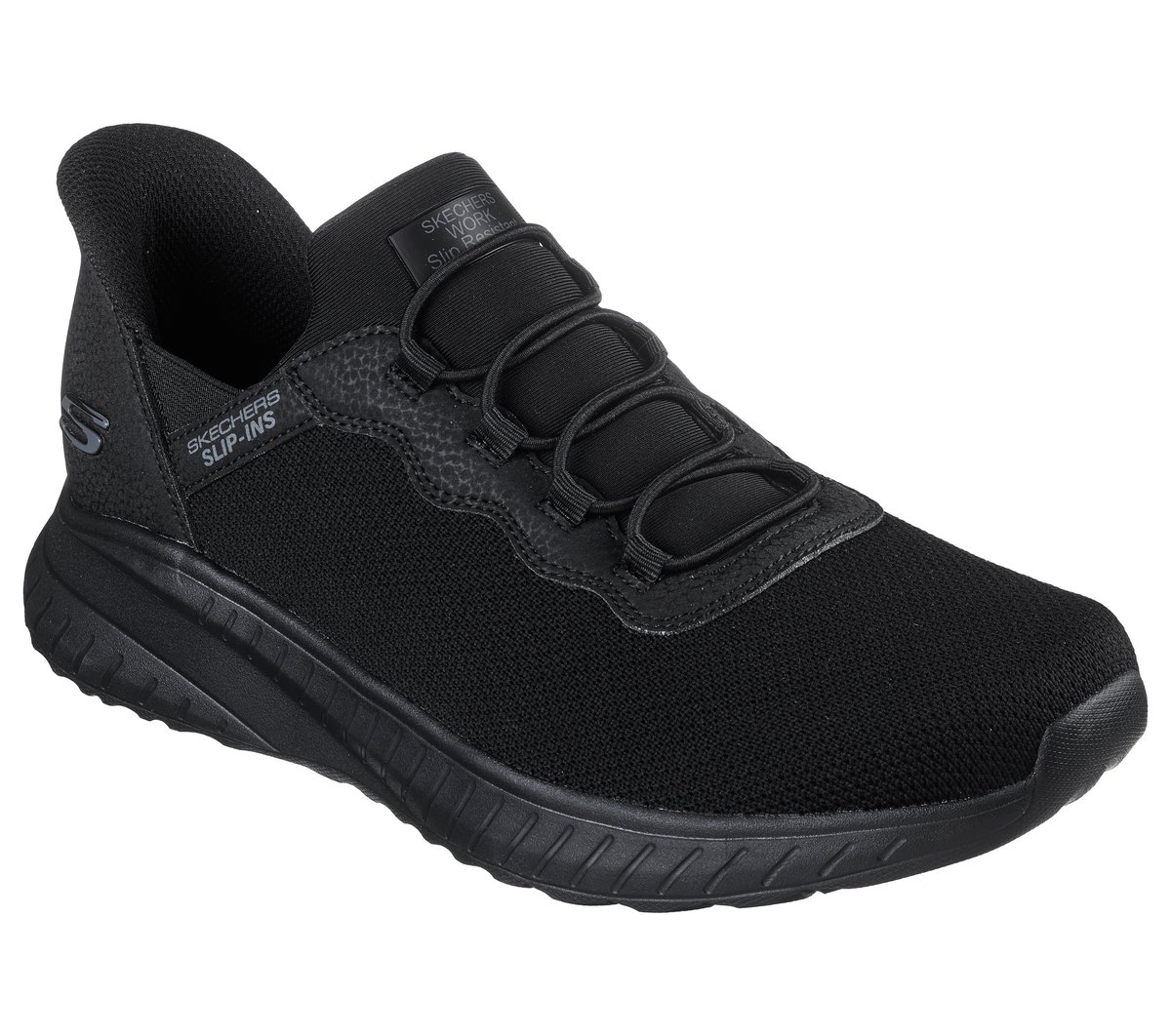 Skechers Slip-ins Work Slip-Resistant: Squad Chaos - Stivig — BLACK