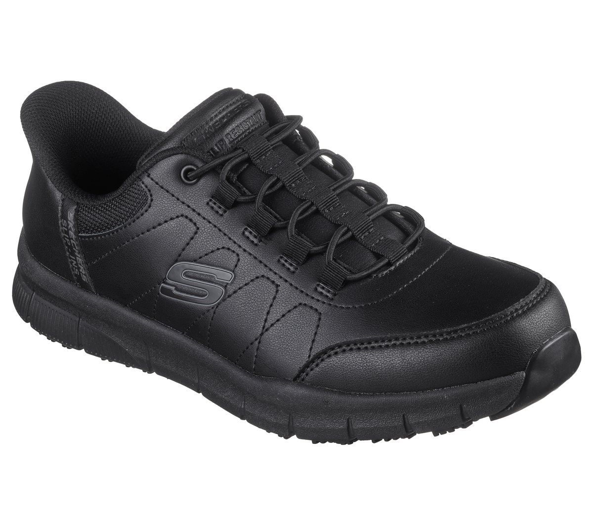 Skechers Slip-ins Work: Nampa - Knotly — BLACK
